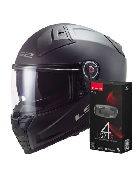 Casque LS2 Vector 2 avec Intercom Cardo 4x UCS intégré