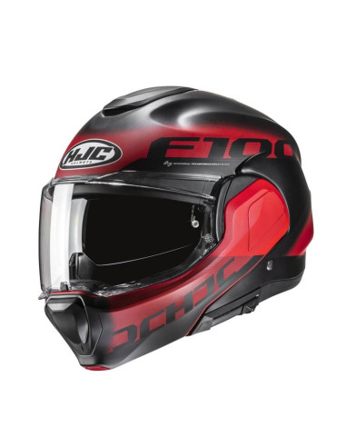 Casque HJC F100 Hetal - Rouge/Noir