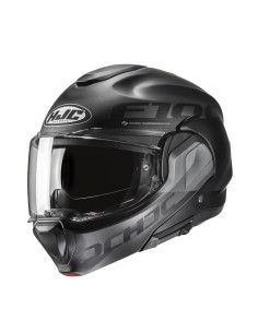 Casque HJC F100 Hetal - Noir/Gris