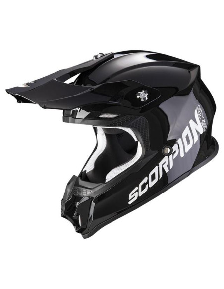 Casque Cross Scorpion VX-22 Air - Noir/Brillant