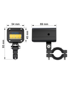 Feux Additionnels Ecobene Compact 2x30w Feux de Jour Longue Portée 2