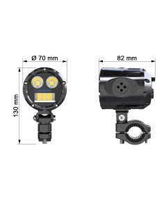 Feux Additionnels 2x45w Faisceau Extra Large 2