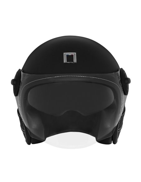 Casque Nox Heritage Premium Cuir Noir