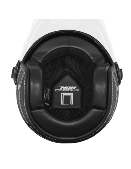 Casque Nox Heritage Premium Cuir Noir
