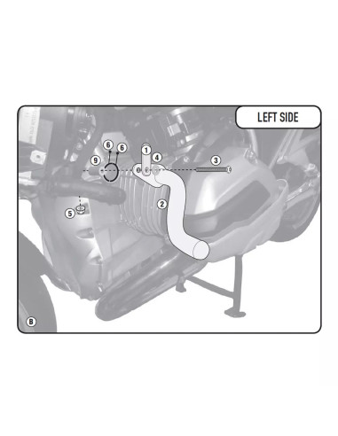 Kit Support Projecteur BMW R1200 RT