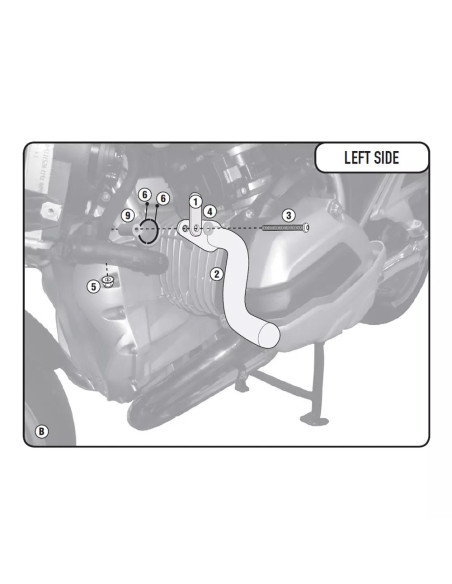 Kit Support Projecteur BMW R1200 RT