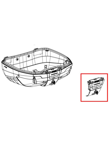 Bloc Fermeture Serrure Top Case Givi V58 Maxia - Z6586MR