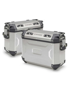 Paire de Valise Aluminium Kappa K'Voyager 37 Litres