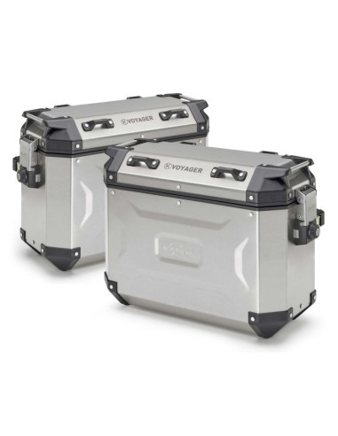 Paire de Valise Aluminium Kappa K'Voyager 37 Litres