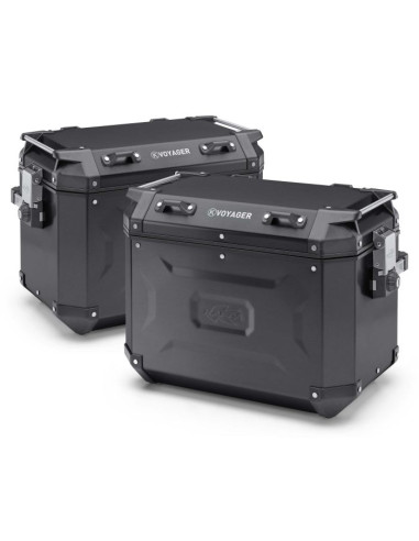 Paire de Valise Noir Kappa K'Voyager 48L (Gauche) 37L (Droite)
