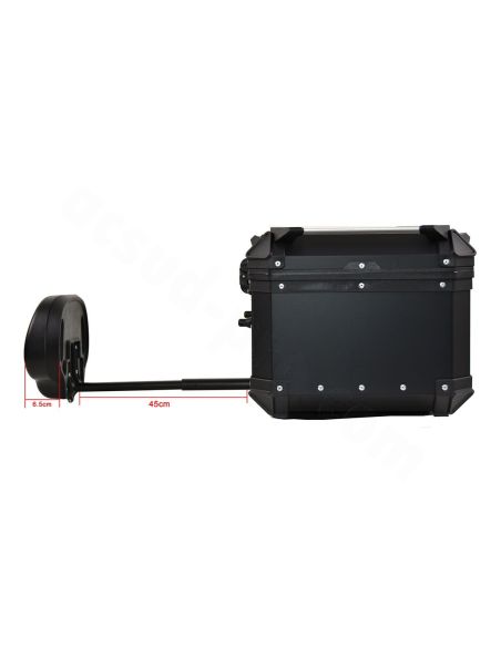 Top Case Coocase X1 Noir 65L avec Dosseret Ajustable