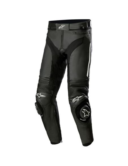 Pantalon Alpinestars Missile V3 en Cuir Noir/Blanc