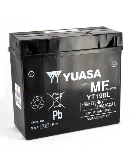 Batterie Yt19bl SLA AGM - Sans Entretien - PrÃªte Ã  l'emploi.
