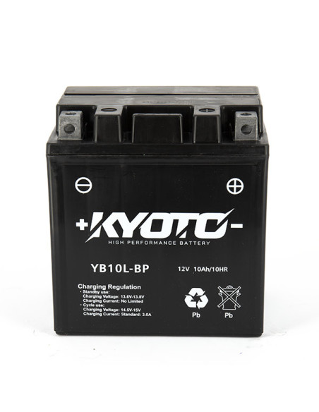 Batterie YB10L-BP SLA-AGM - Sans Entretien - PrÃªte Ã  l'Emploi