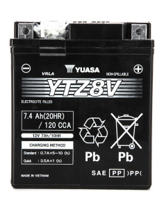 Batterie YTZ8-V SLA-AGM - Sans Entretien - PrÃªte Ã  l'Emploi