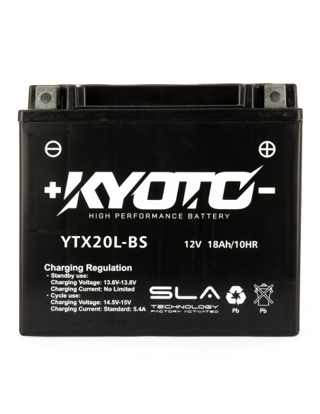 Batterie GTX20L-BS SLA-AGM - Sans Entretien - Prête à  l'Emploi