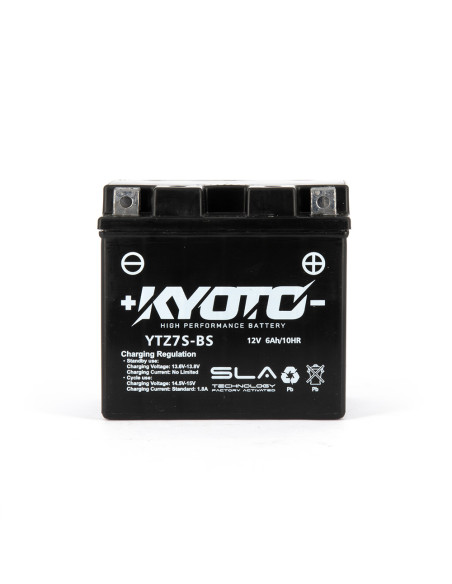 Batterie GTZ7S-BS SLA-AGM - Sans Entretien - Prête à l'Emploi
 - Equivalente YTZ7S-BS