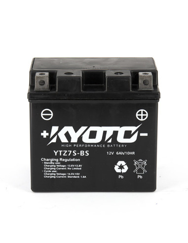Batterie GTZ7S-BS SLA-AGM - Sans Entretien - Prête à l'Emploi
 - Equivalente YTZ7S-BS