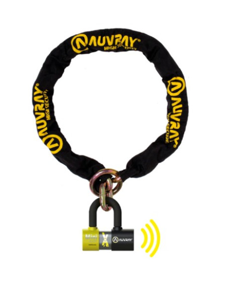 Antivol - Chaine Auvray XTREM avec Bloque disque Alarme Mini SRA