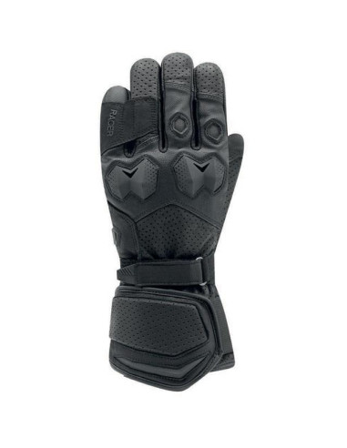 Gants été Cuir Racer Long Blocks