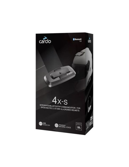 Intercom Cardo 4X-S pour SHOEI Gen 3 – Neotec 3 / J-Cruise 3 / GT-Air 3