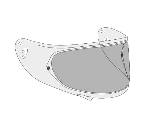 Visière casque moto